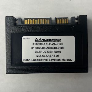 Half Slim Type SSD For Aruze Gaming America, Game Name: Ca$h Locomotive Egyptian Majesty, GETT Part Number: HSSD-ARZ-108