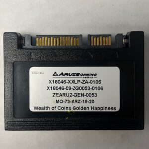 Half Slim Type SSD For Aruze Gaming America, Game Name: Wealth Of Coins Golden Happiness, GETT Part Number: HSSD-ARZ-109