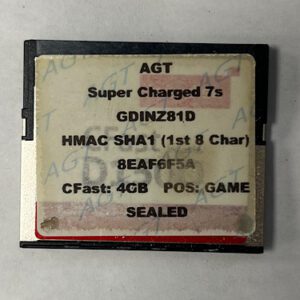 Game Software For Ainsworth Technologies, Game Name: Super Charged 7's, GETT Part Number: SFT-AIN-136