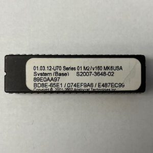 System (Base) Bios Rom For Aristocrat Game Technologies, Part Numbers: 01.03.12-U70, GETT Part Number: BIO-ARI-292