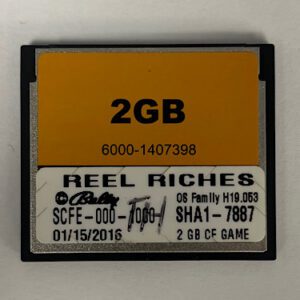 Game Software For WMS Gaming Inc., Game Name: Reel Riches, GETT Part Number: SFT-WMS-342