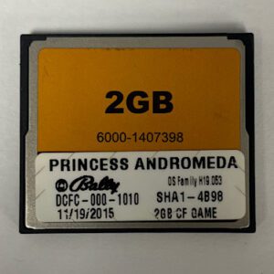 Game Software For WMS Gaming Inc., Game Name: Princess Andromeda, GETT Part Number: SFT-WMS-343