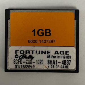Game Software For WMS Gaming Inc., Game Name: Fortune Age, GETT Part Number: SFT-WMS-344