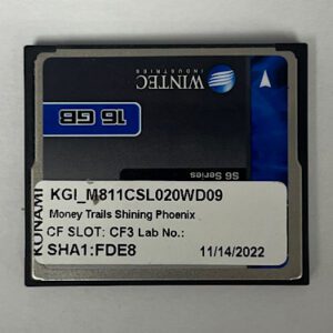Game Software For Konami Games, Game Name: Money Trails Shining Pheonix, GETT Part Number: SFT-KON-323