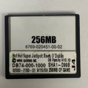 Game Software For WMS Gaming Inc., Game Name: Hot Hot Super Jackpot Reels O' Dublin GETT Part Number: SFT-WMS-348