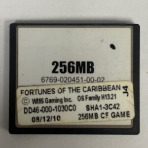 Game Software For WMS Gaming Inc., Game Name: Fortunes Of The Caribbean, GETT Part Number: SFT-WMS-349