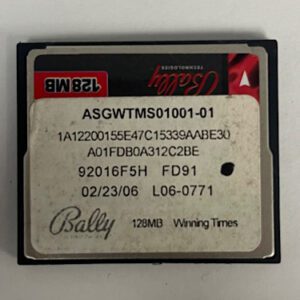 Game Software For Bally Gaming, Game Name: Winning Times, GETT Part Number: SFT-BLY-371