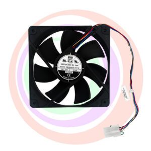 24V x .14A four wire fan, Orion fan brand. Works with LnW TwinStar games, Main cabinet fan. GETT Part FAN310