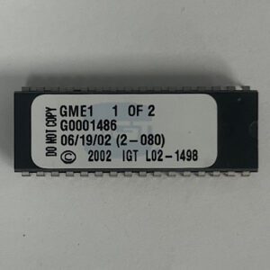 Bios Rom For IGT, Part Numbers: GME1, G0001486, 1 OF 2, GETT Part Number: BIO-IGT-502