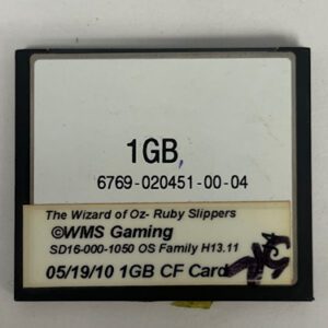 Game Software For WMS Gaming INC., Game Name: The Wizard of OZ - Ruby Slippers, GETT Part Number: SFT-WMS-353