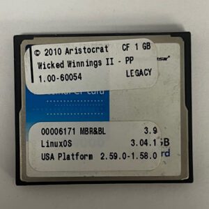 Game Software For Aristocrat, Game Name: Wicked Winnings II - PP,, GETT Part Number: SFT-ARI-256