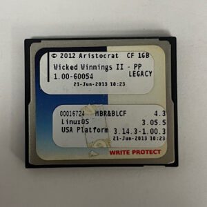 Game Software For Aristocrat, Game Name: Wicked Winnings II - PP, Part Numbers: 1.00-60054, GETT Part Number: SFT-ARI-257