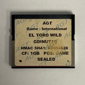 Game Software For Ainsworth, Game Name: El Toro Wild, Part Numbers: GDINUT1G, HMAC SHA1: AD854A28, GETT Part Number: SFT-AIN-140