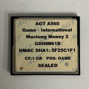 Game Software For Ainsworth, Game Name: Mustang Money 2, GETT Part Number: SFT-AIN-142