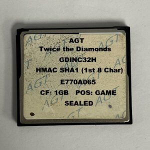 Game Software For Ainsworth, Game Name: Twice The Diamonds, GETT Part Number: SFT-AIN-144