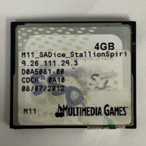 Game Software For Multimedia Games, Game Name: M11_SADice_StallionSpirit, GETT Part Number: SFT-MMG-120