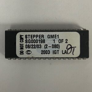 Stepper GME1 Bios Rom For IGT, Part Numbers: SG000198, GETT Part Number: Bio-IGT-609