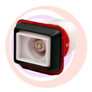 Translucent Red / GMP00694-TRD Red Square Button GETT Part BTN211