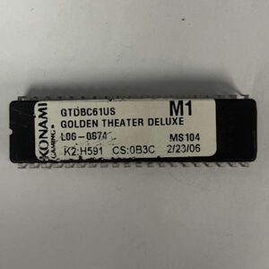 Bios Rom For Konami Games, Game Name: Golden Theater Deluxe, Part Numbers: K2: H591, CS: 0B3C, M1, GETT Part Number: Bio-Kon-325