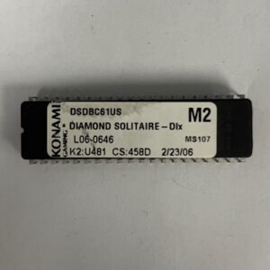 Bios Rom For Konami Games, Game Name: Diamond Solitaire - Dlx, Part Numbers: K2: U481, CS: 485D, M2, GETT Part Number: Bio-Kon-330
