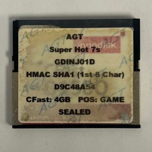 Game Software For Ainsworth, Game Name: Super Hot 7's, Part Numbers: GDINJ01D, GETT Part Number: Sft-Ain-150
