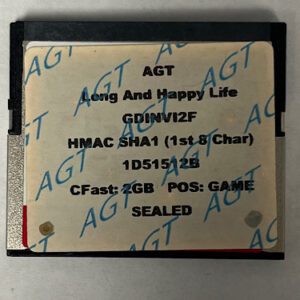 Game Software for Ainsworth AGT, Game Name: Long and Happy Life, Part Numbers: GDINVI2F, Part Number: SFT-AIN-152
