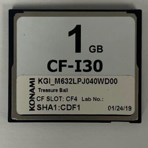 Game Software for Konami Games, Treasure Ball, Part Numbers: KGI_M632LPJ040WD00, GETT Part Number: Sft-Kon-344