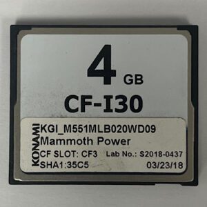 Game Software For Konami Games, Game Name; Mammoth Power, Part Numbers: KGI_M551MLB020WD09, GETT Part Number: Sft-Kon-346