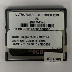 Game Software For Gaming Laboratory International, Game Name: Ultra Rush Gold Tiger Run, GETT Part Number: Sft-Gli-111