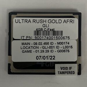 Game Software For Gaming Labs international, Game Name: Ultra Rush Gold African Adventure, GETT Part Number: Sft-Gli-112