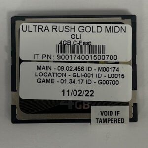 Game Software For Gaming Labs International, Game Name: Ultra Rush Gold Midnight Ice, GETT Part Number: Sft-Gli-113